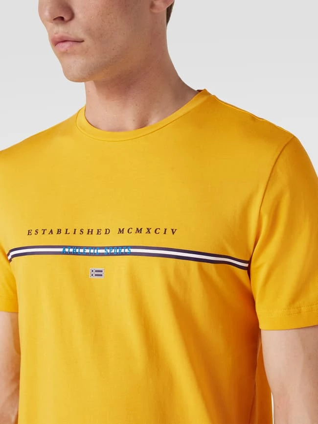 Christian Berg Men T-Shirt Mit Label-Print - Gelb 3 Christian Berg Men T-Shirt Mit Label-Print - Gelb – Bild 3