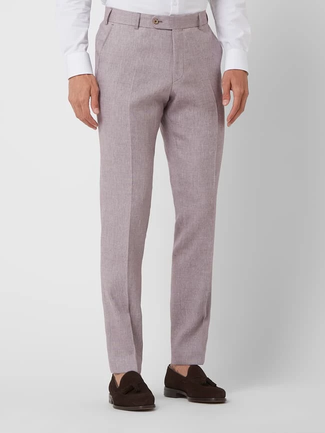 Atelier Torino Slim Fit Anzug Mit Leinen-Anteil Modell 'Tancredo' - Flieder 5 Atelier Torino Slim Fit Anzug Mit Leinen-Anteil Modell 'Tancredo' - Flieder – Bild 5
