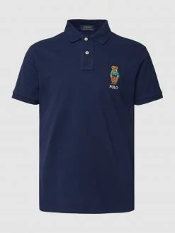 Alternative view of Polo Ralph Lauren Poloshirt Mit Label-Stitching - Marineblau