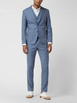 Atelier Torino Weste Aus Schurwollmischung Modell 'Orazio' - Blau