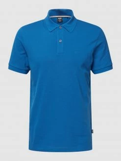 Alternative view of BOSS Poloshirt Mit Label-Stitching Modell 'Pallas' - Blau