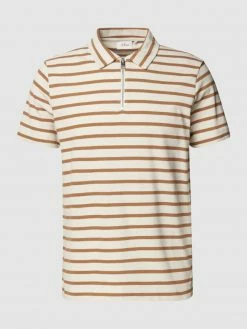 Alternative view of S.Oliver RED LABEL Poloshirt Mit Streifenmuster - Offwhite