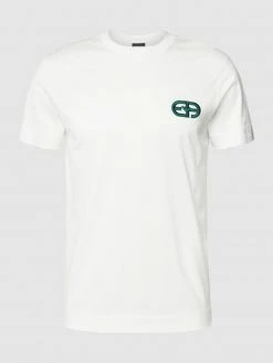 Alternative view of Emporio Armani T-Shirt Mit Label-Detail Modell 'EA Logo Mini' - Weiß