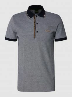 Alternative view of BOSS Athleisurewear Slim Fit Poloshirt Mit Logo-Stitching Modell 'Paule' - Marineblau