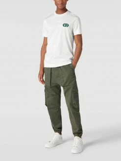 Ralph Lauren-Shop 27 Emporio Armani T-Shirt Mit Label-Detail Modell 'EA Logo Mini' - Weiß